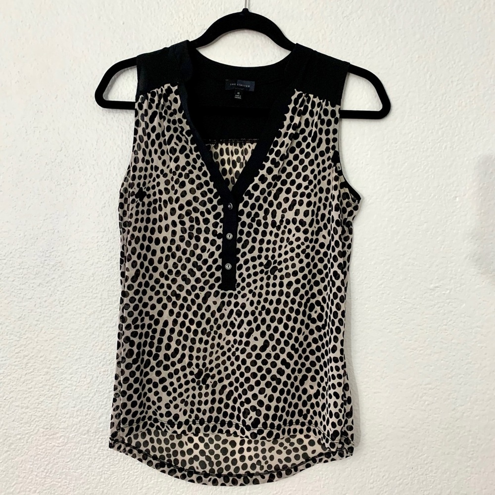 The Limited Leopard Print Sheer Blouse